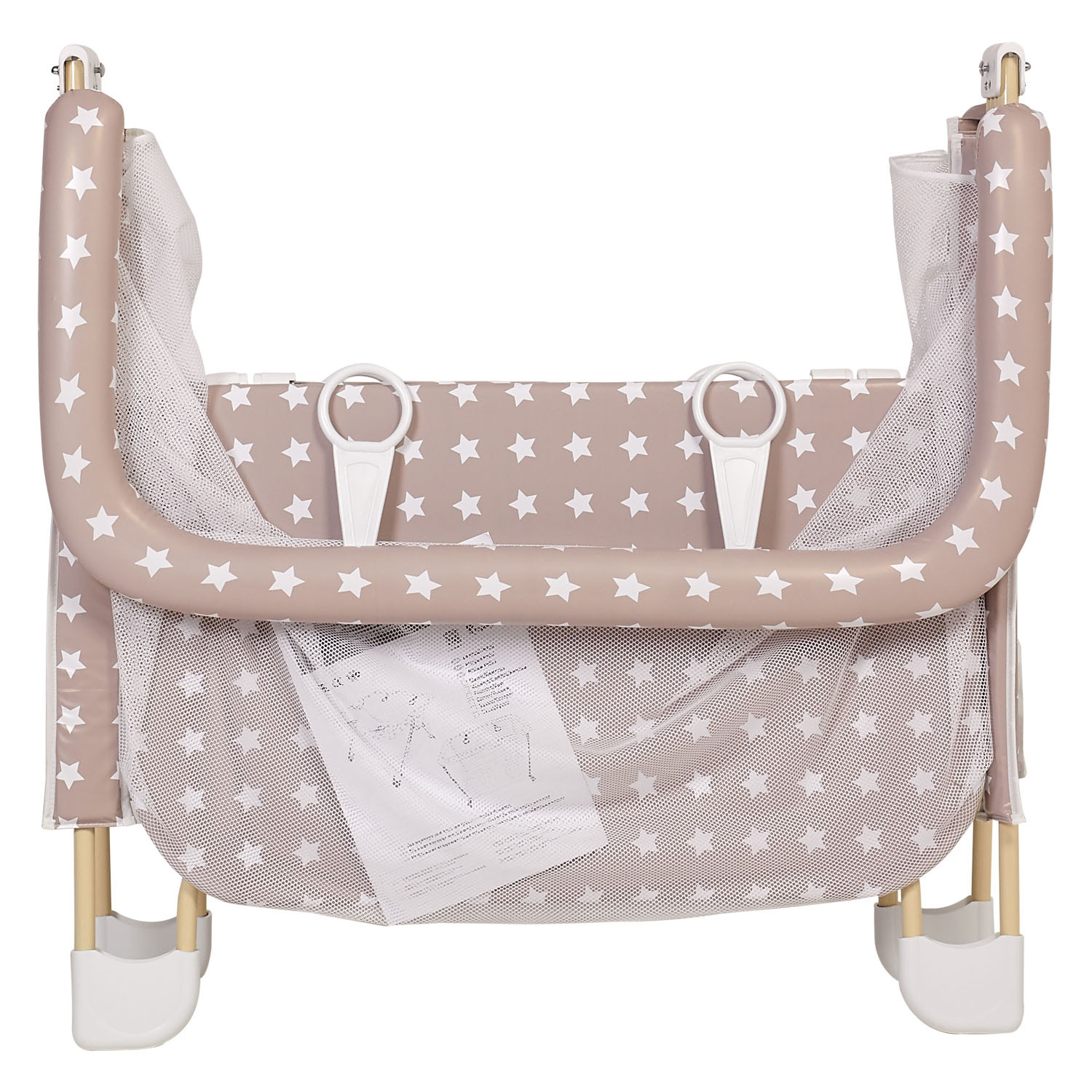 Манеж Polini kids Comfort Звезды Макиато-Белый 0002159-12 - фото 8