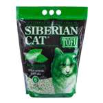 Наполнитель для кошек Сибирская кошка Тофу комкующийся Зеленый чай 6л