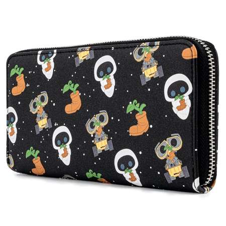 Кошелек Funko Loungefly Pixar Earth Day Wall-E AOP Faux Leather Zip Around Wallet WDWA1576