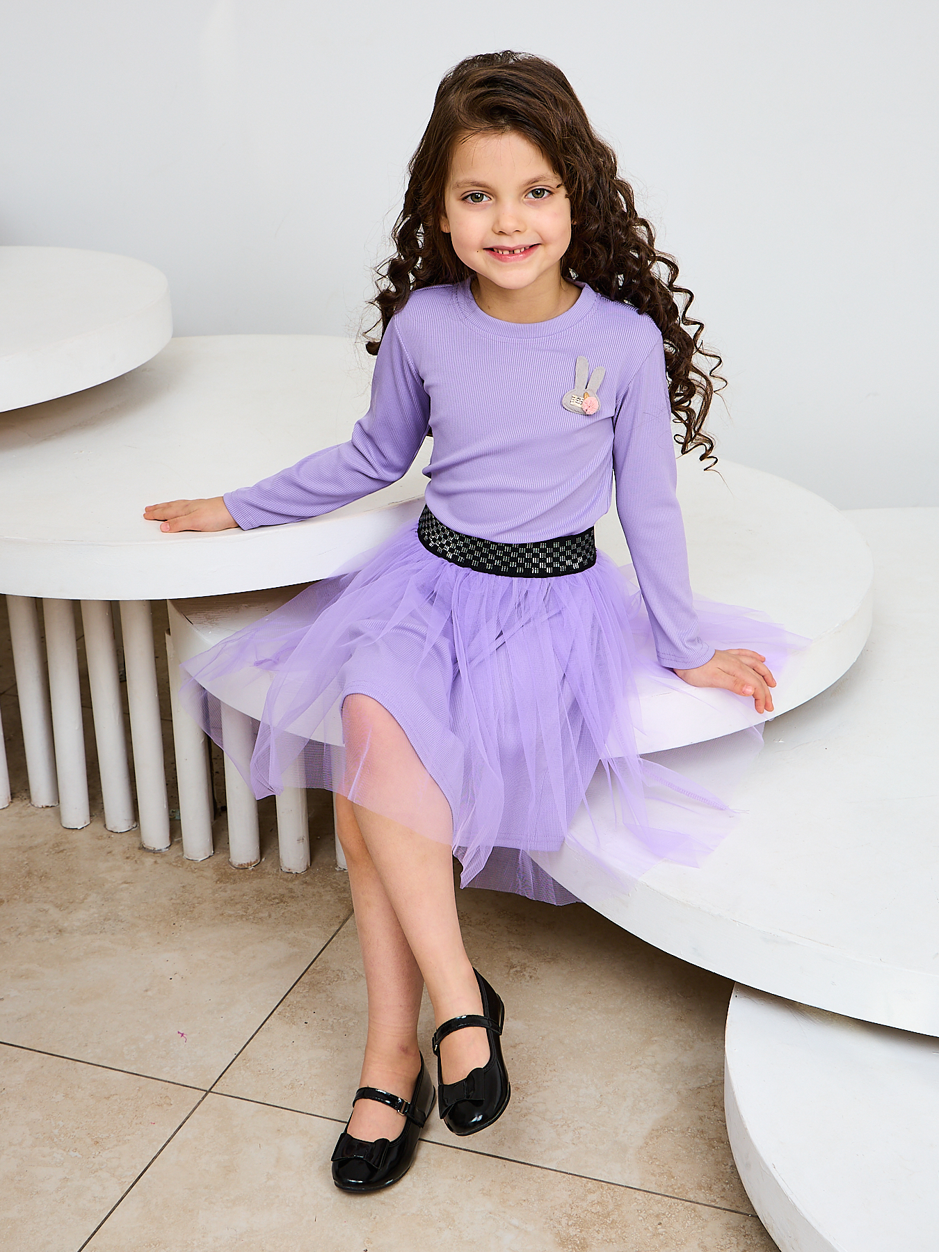 Комплект Mil Art kids 1902201537SUIT-SKIRT-FATIN-PURPLE - фото 3