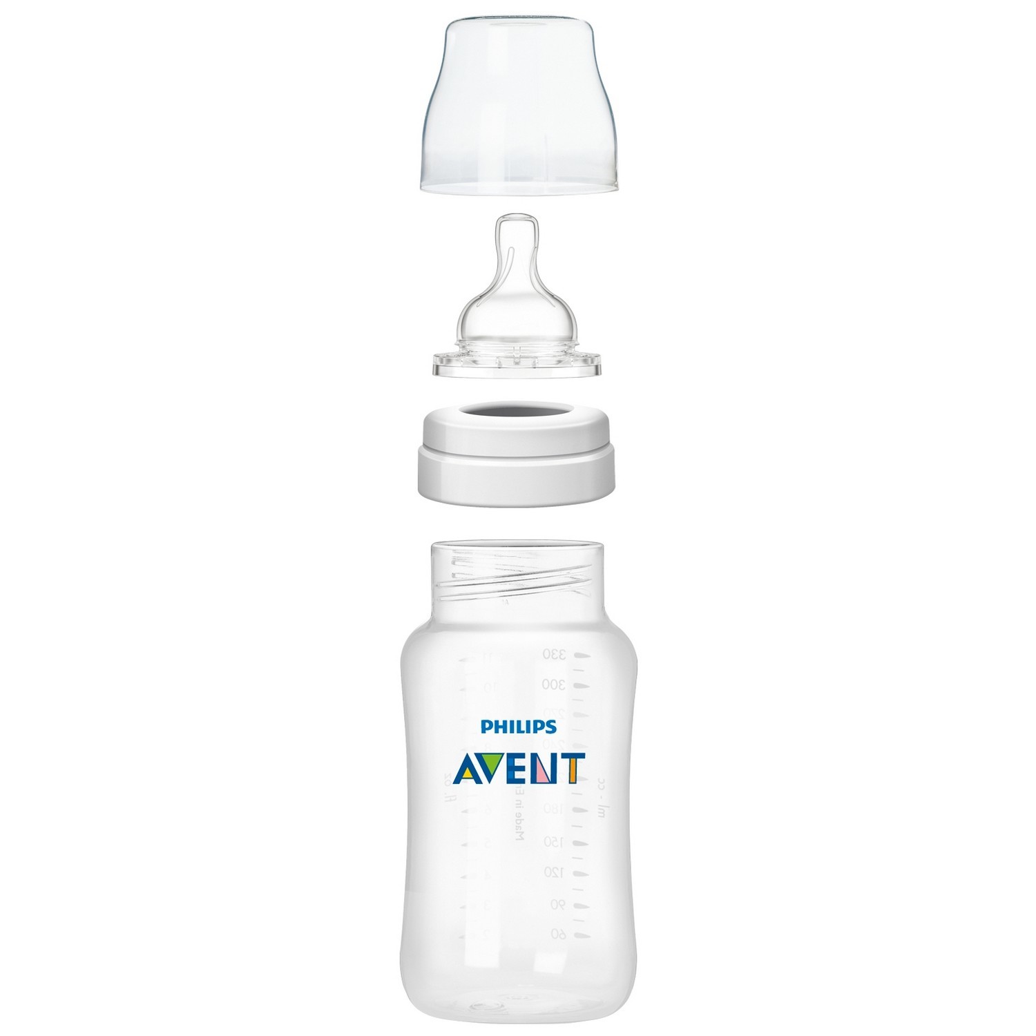 Бутылочка Philips Avent Classic+ 3 мес+ 330 мл SCF566/17 - фото 7