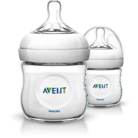 Бутылочка Philips Avent Natural 0 мес+ 125 мл 2 шт SCF690/27