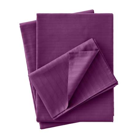 Комплект постельного белья Verossa 1.5СП Violet страйп-сатин наволочки 70х70см 100% хлопок