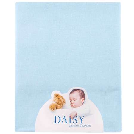 Простыня на резинке Daisy 60х120 см Хлопок голубая