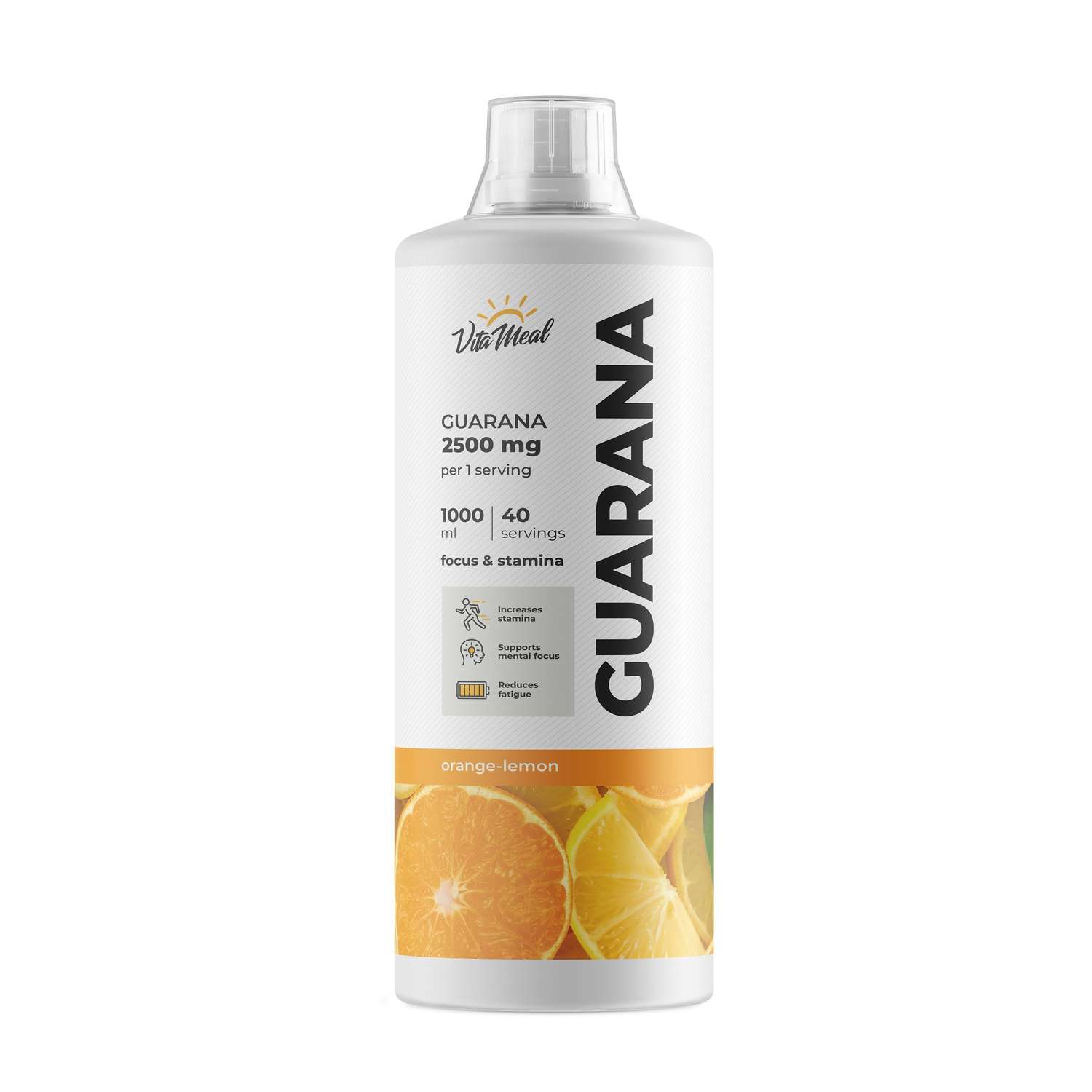 Сироп VitaMeal Гуарана 2500мг апельсин-лимон 1000 мл - фото 1