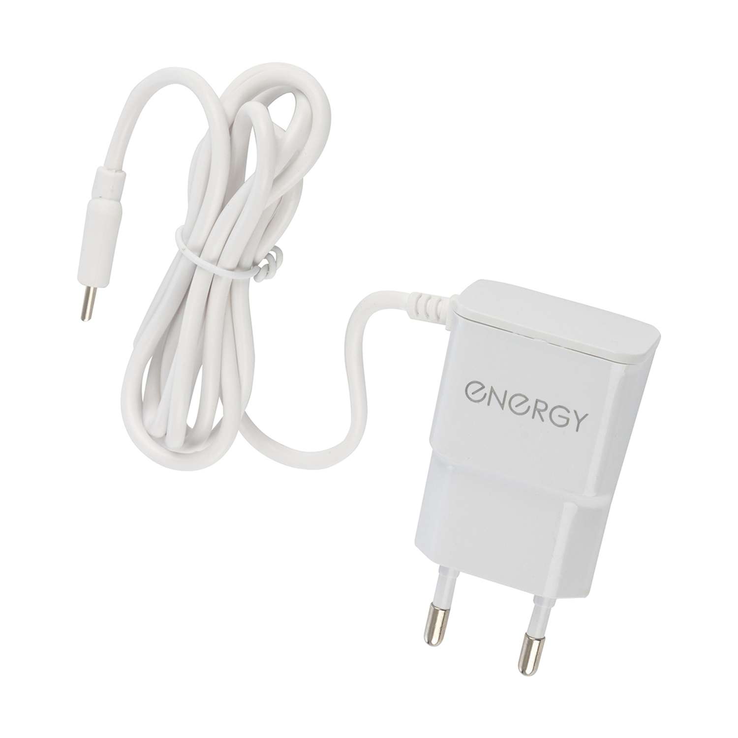 Зарядное устройство Energy для телефона ET-13 кабель micro-USB 1 А белый - фото 1