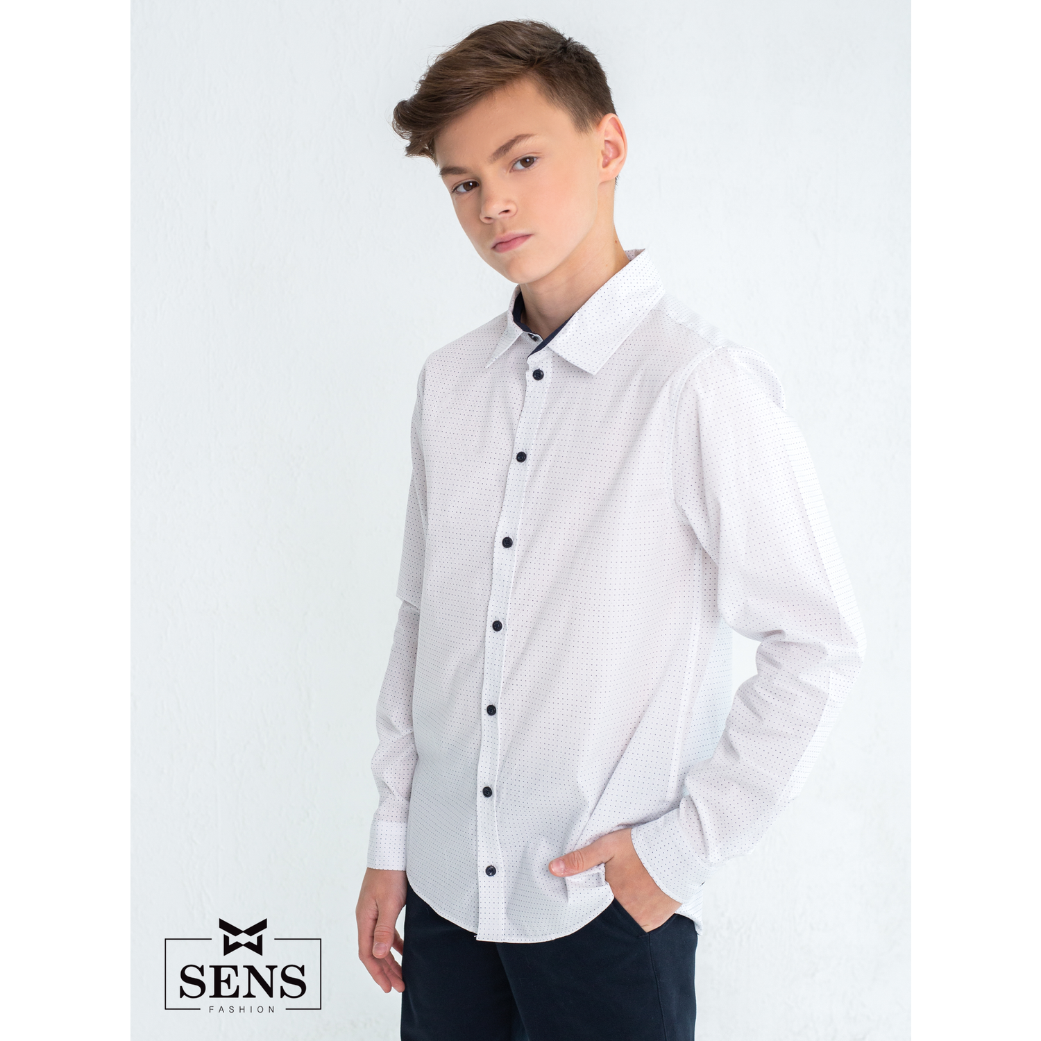 Рубашка Sens Fashion РМПП/белый - фото 9