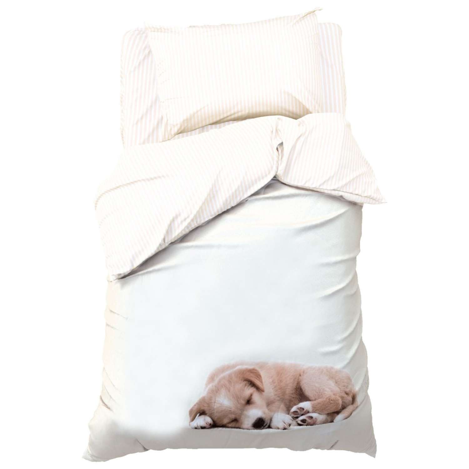 Комплект постельного белья Этель Cute dog полутороспальный 3 предмета - фото 1