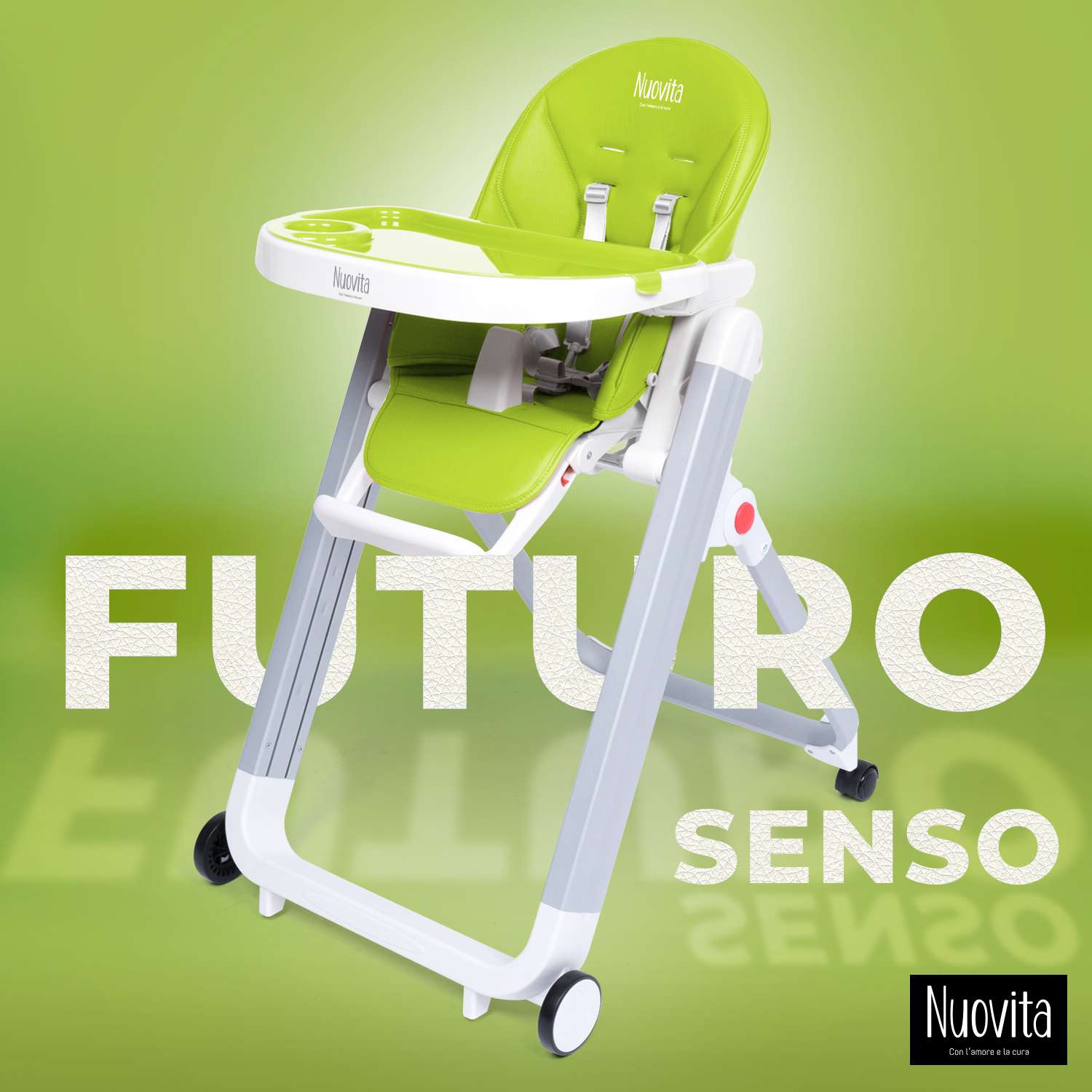 Стульчик для кормления Nuovita Futuro Senso Bianco Зеленый - фото 2