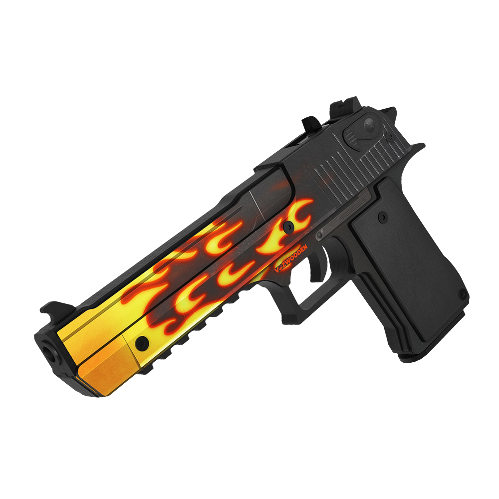 Игрушечный пистолет VozWooden Desert Eagle Пламя CS GO резинкострел  деревянный купить по цене 2490 ₽ в интернет-магазине Детский мир