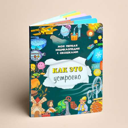 Книжка для малышей BimBiMon с окошками Как это устроено Виммельбух