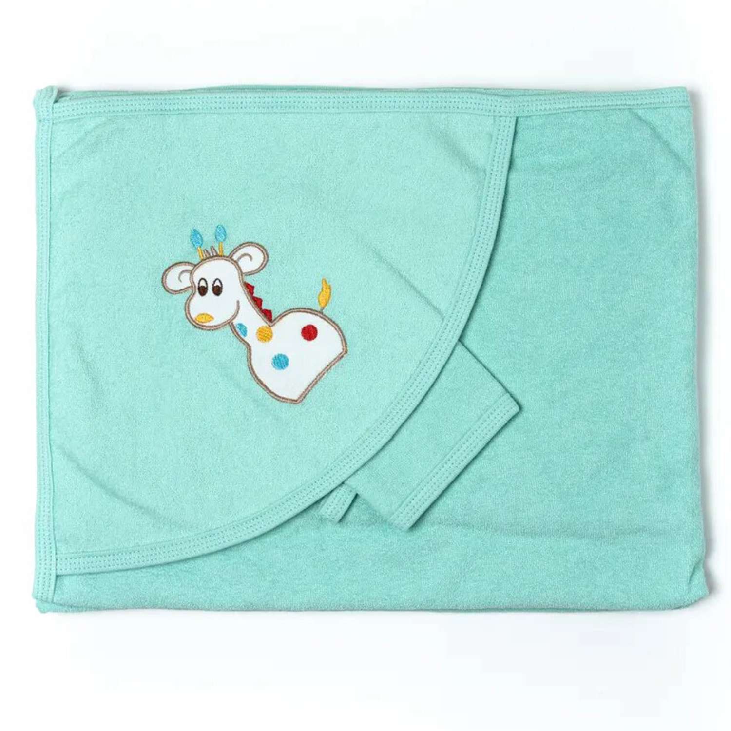 Набор для купания ALARYSPEOPLE пеленка-полотенце с уголком и рукавичка - фото 8