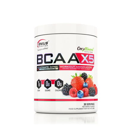 Комплекс аминокислот Genius Nutrition BCAA-X5 360 г энергетик ягодный