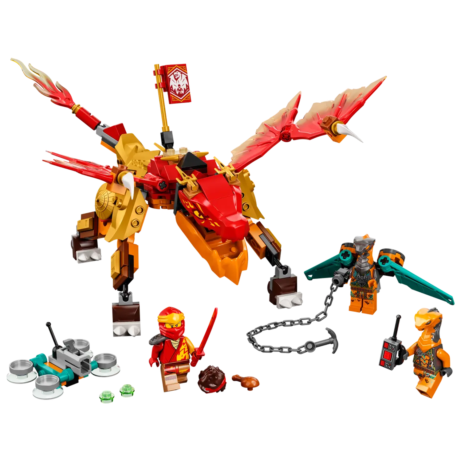 Конструктор LEGO Ninjago Огненный дракон ЭВО Кая 71762 - фото 3