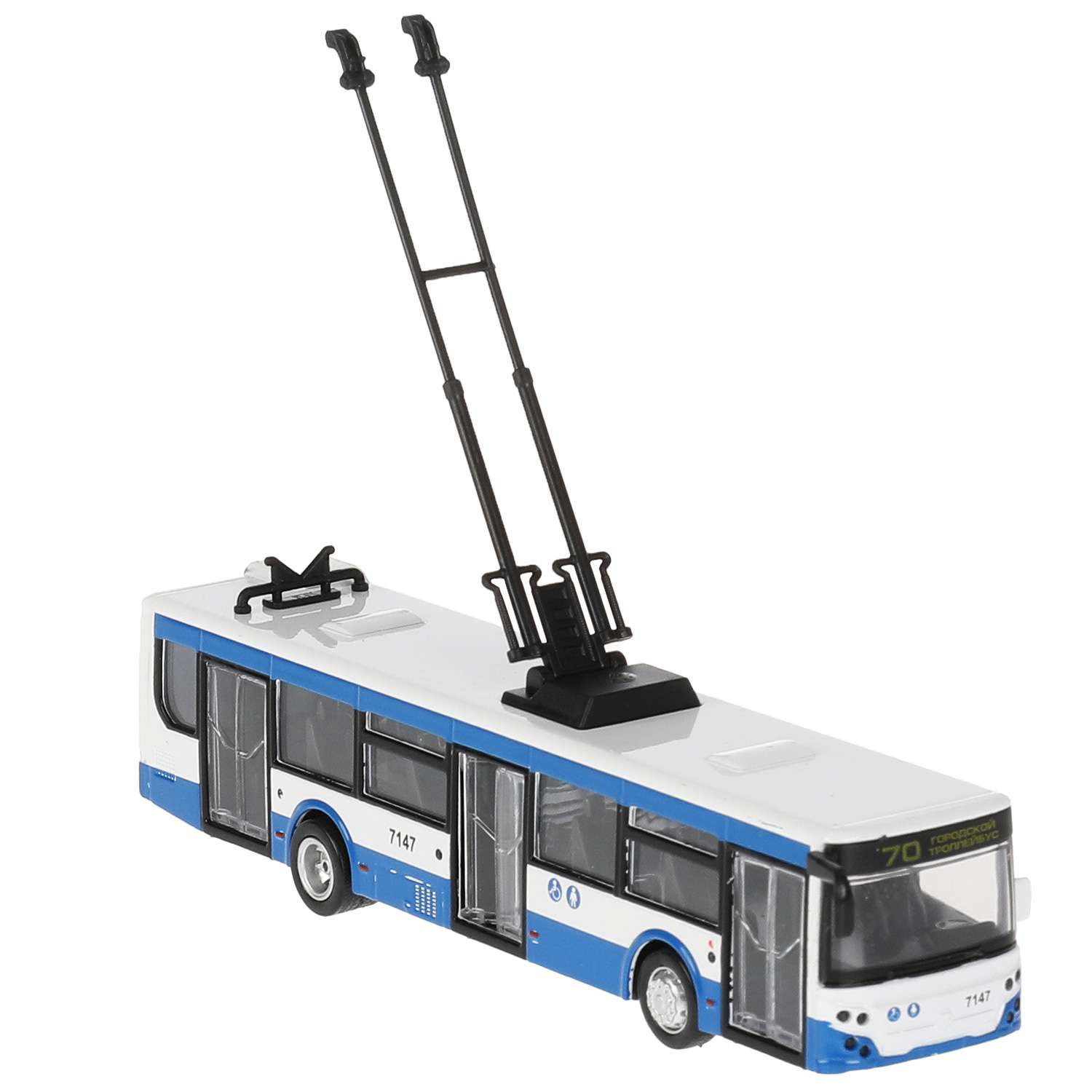 Модель Технопарк Городской троллейбус 326456 326456 - фото 3