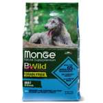 Корм для собак MONGE BWild Grain free из анчоуса c картофелем и горохом 2.5кг