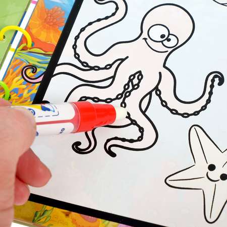 Книжка для рисования водой Sima-Land Мир животных с водным маркером
