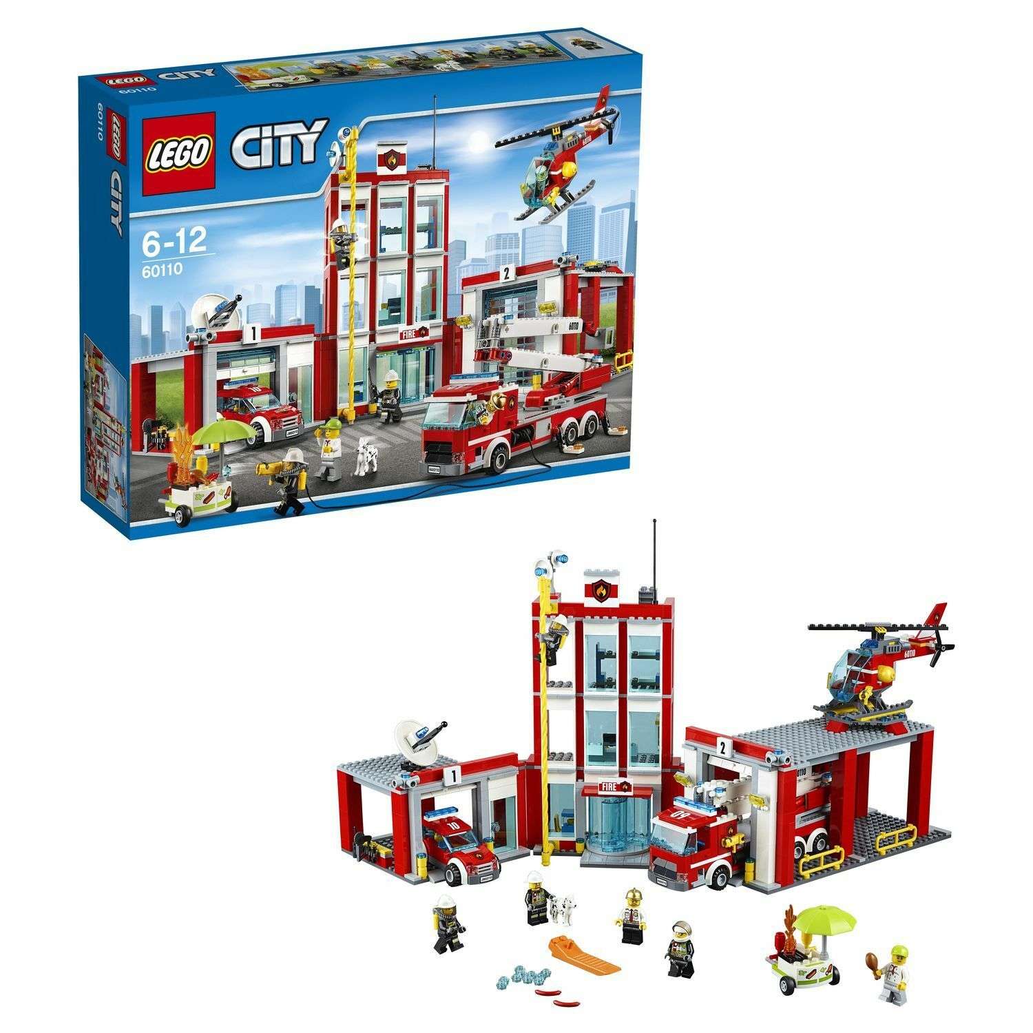 Конструктор LEGO City Fire Пожарная часть (60110) - фото 1