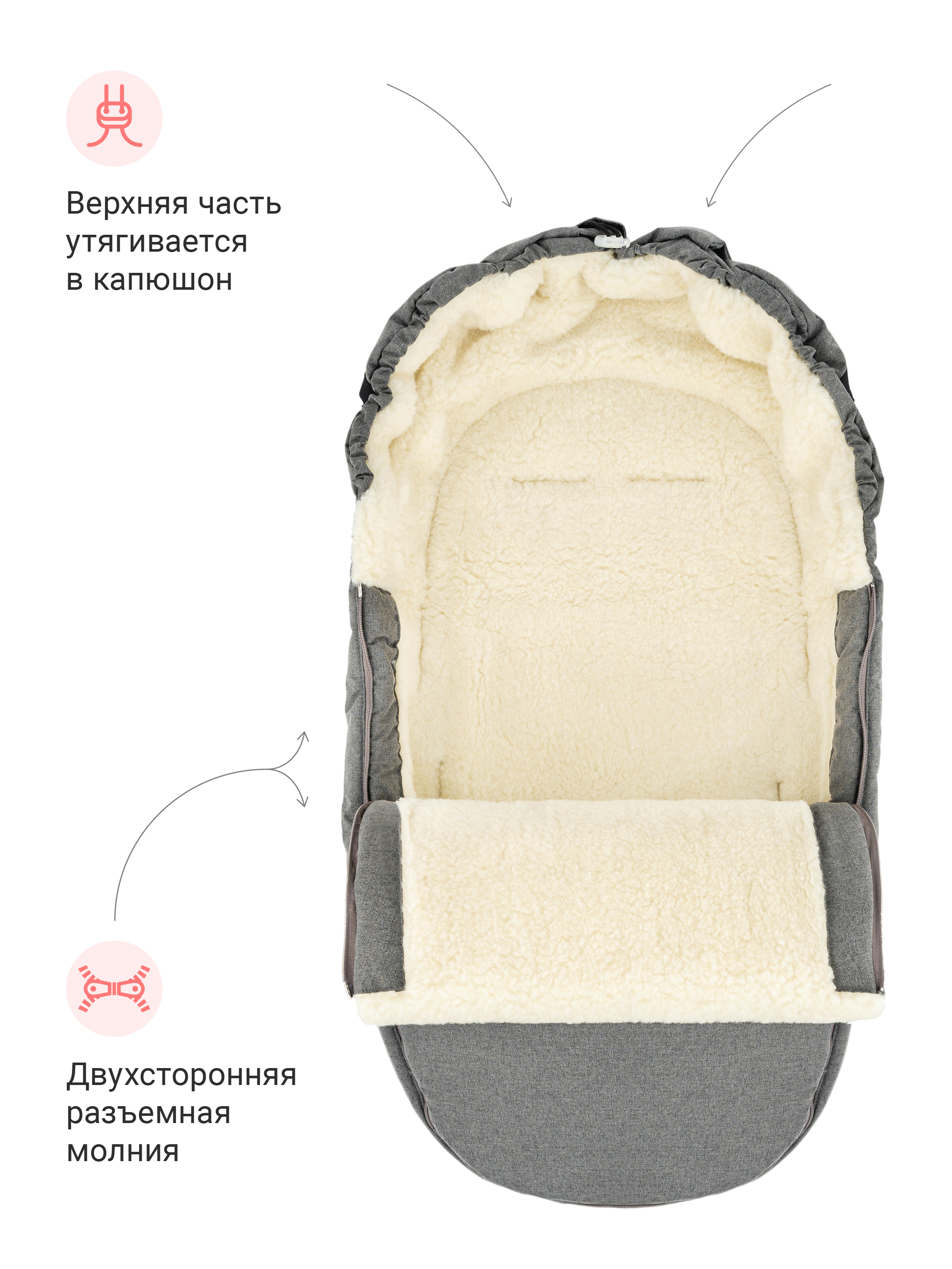 Зимний конверт для новорожденного Egg Limited - фото 3
