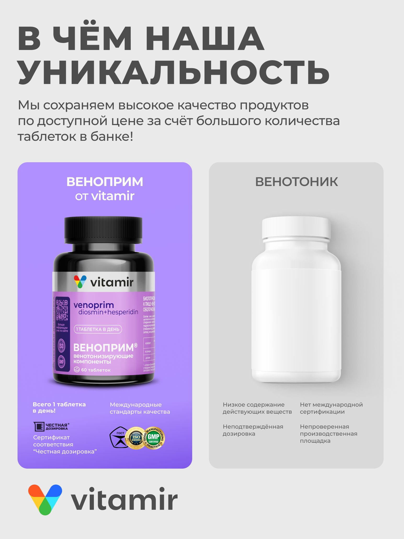 БАД для вен и сосудов VITAMIR для вен и сосудов - фото 4