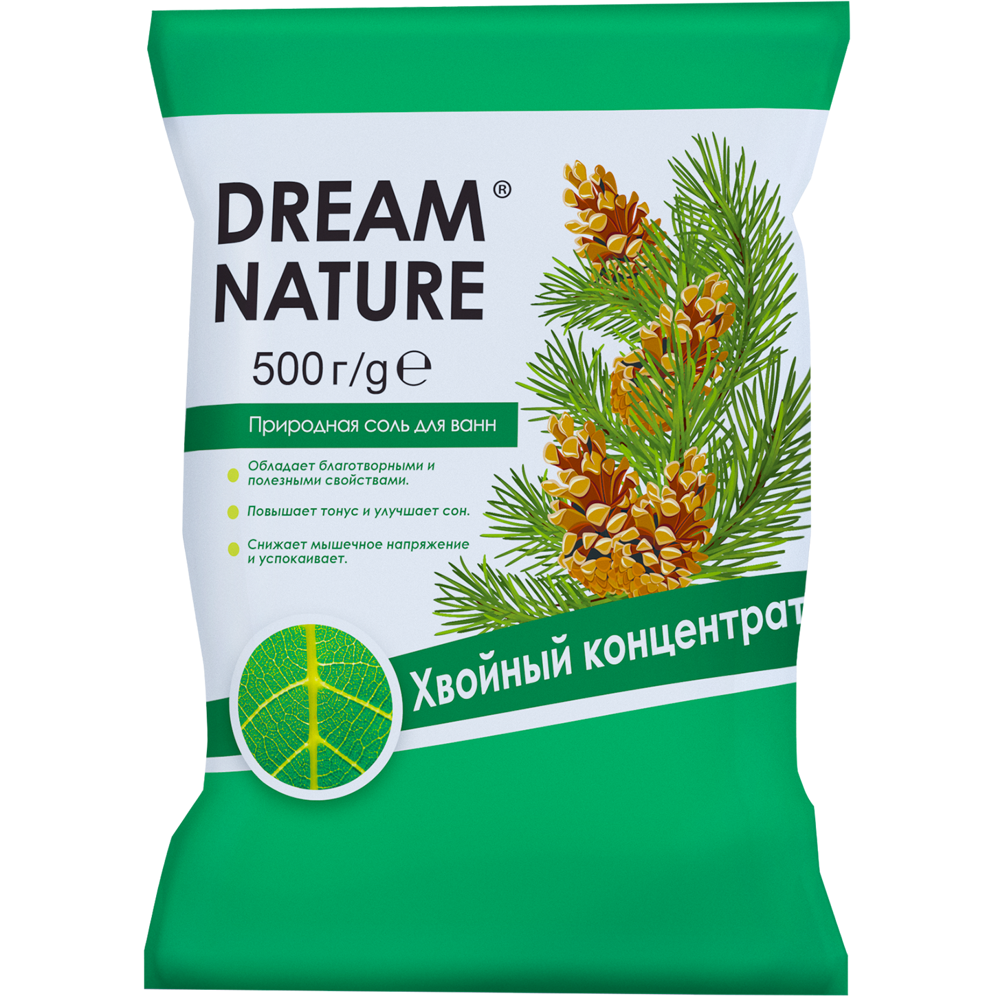 Соль для ванны Dream Nature природная Хвойный концентрат 500г - фото 1