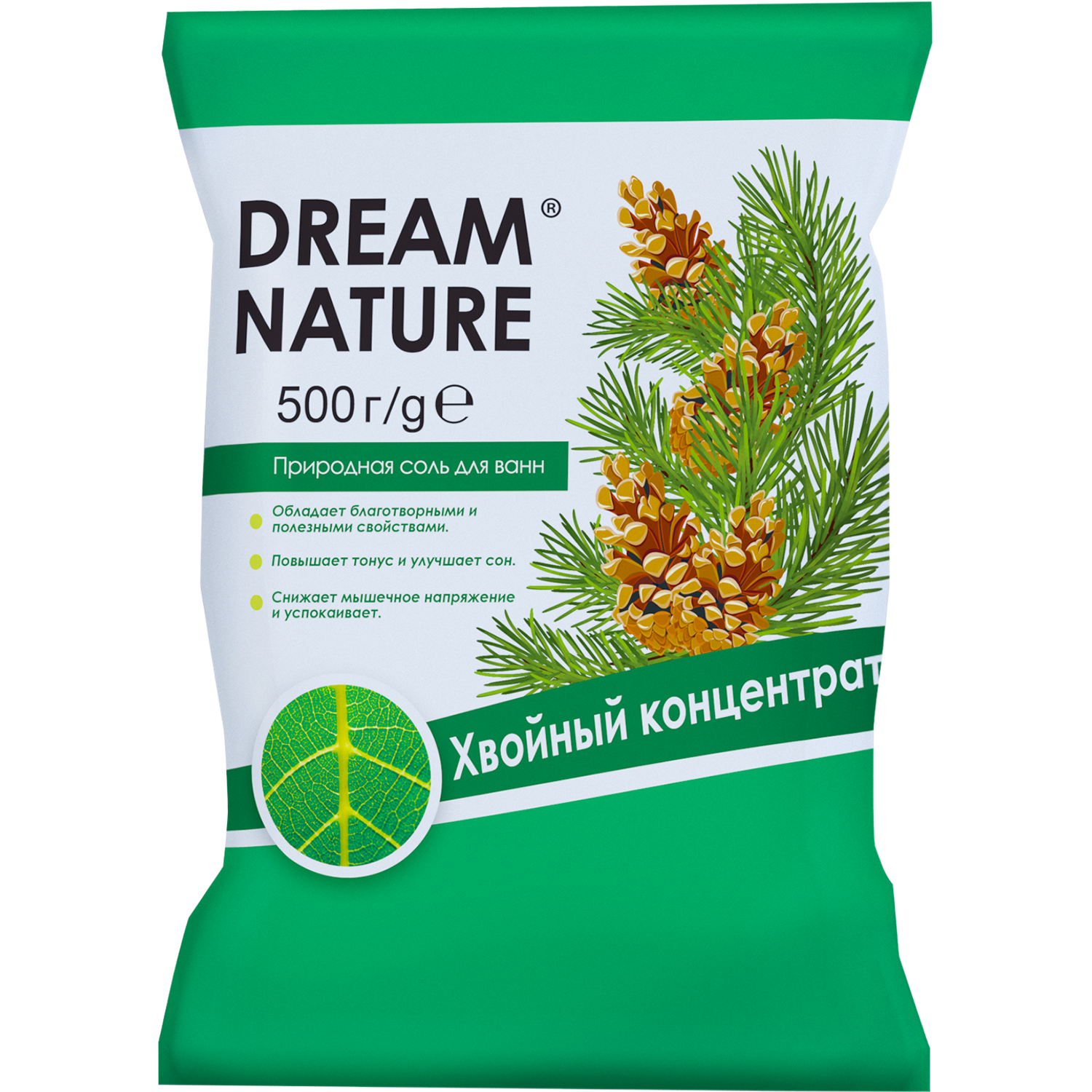 Соль для ванны Dream Nature природная Хвойный концентрат 500г - фото 1