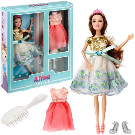 Кукла для девочки 1TOY Alisa с длинными волосами аксессуарами