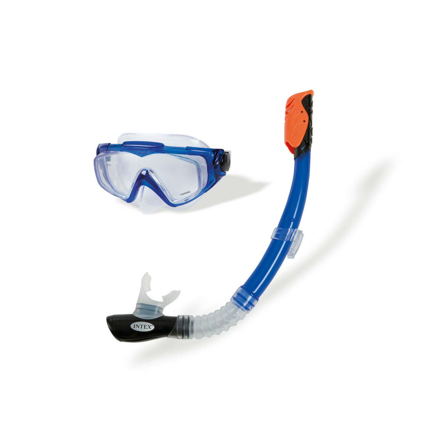 Набор для плавания INTEX Силикон аква Pro маска и трубка от 14 лет - фото 1