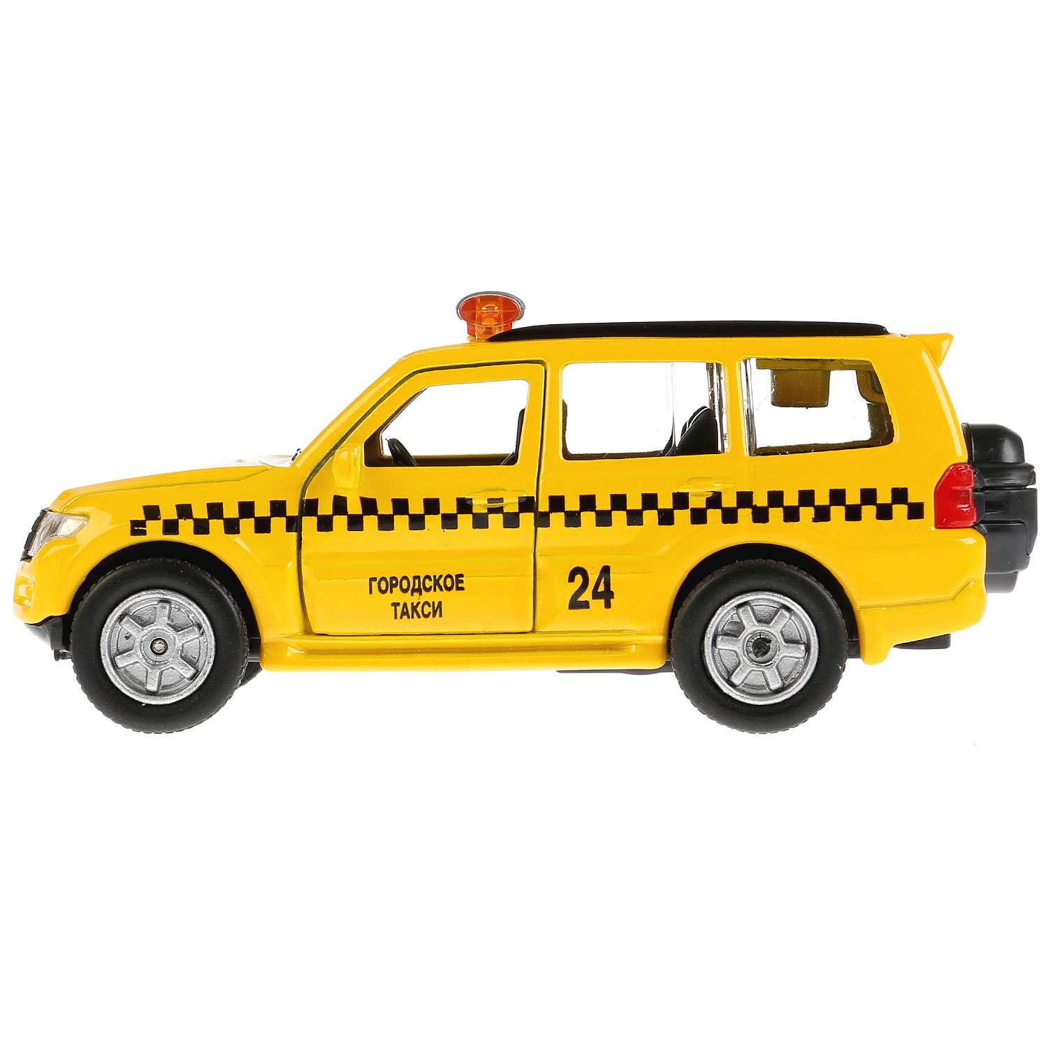Машина Технопарк Mitsubishi Pajero Такси инерционная 256365 256365 - фото 5