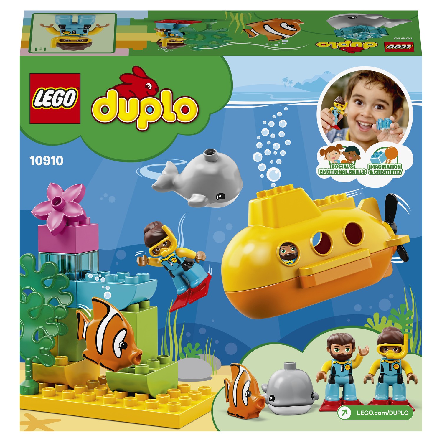 Конструктор LEGO DUPLO Town Путешествие субмарины 10910 - фото 3