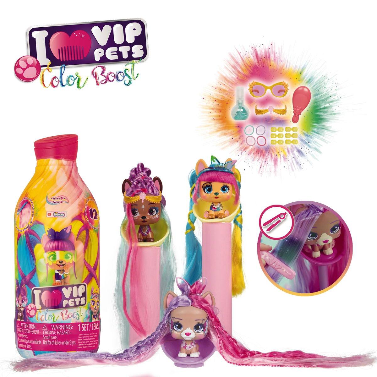 Фигурка VIP Pets COLOR BOOST IMC Toys Модные щенки 13 видов в коллекции  купить по цене 3454 ₽ в интернет-магазине Детский мир