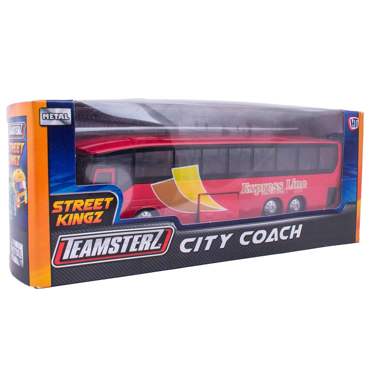 Машинка HTI (Teamsterz) Городской автобус Street Kings красный 1377030_3 - фото 2