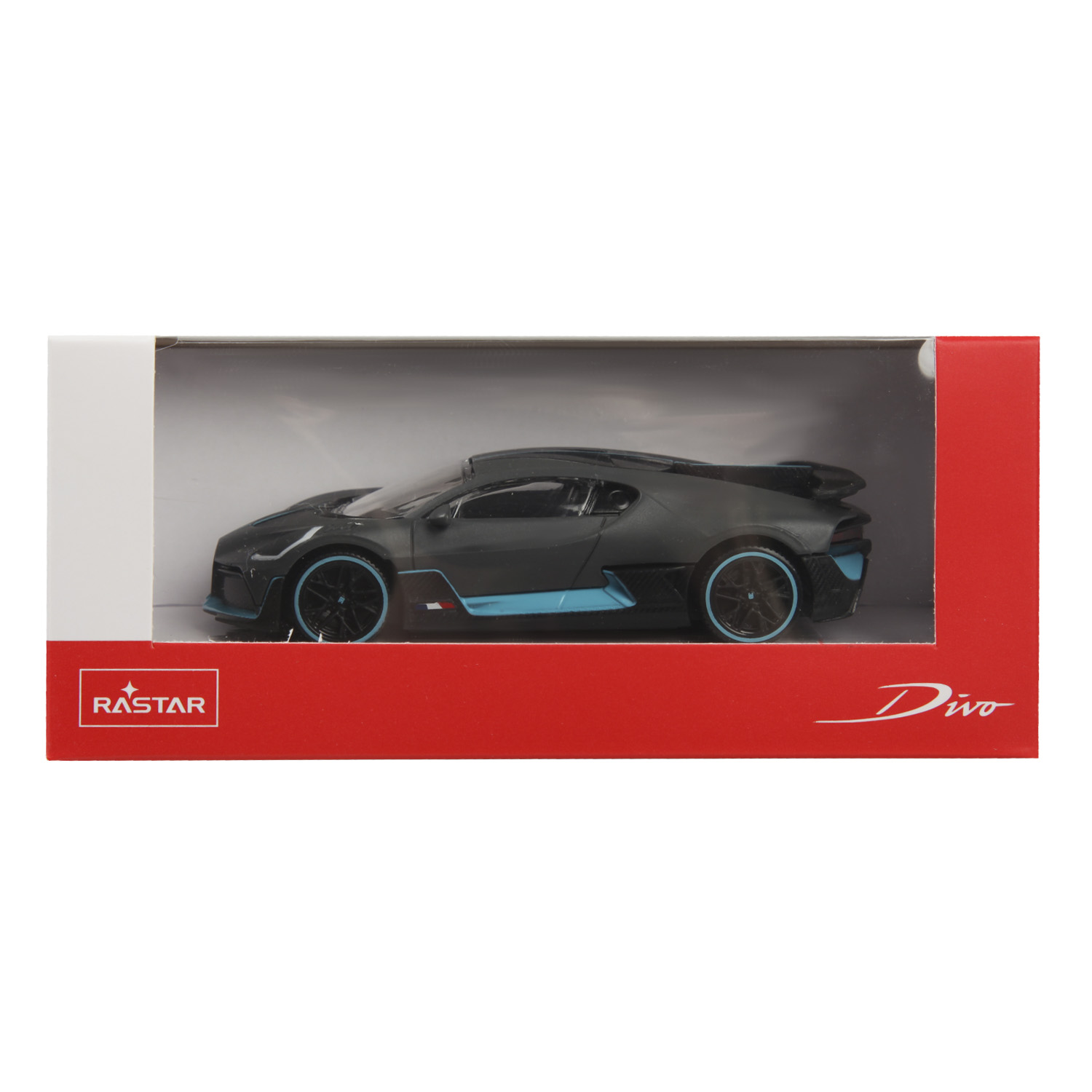 Автомобиль Rastar Bugatti Divo 1:43 серый 64000 - фото 4