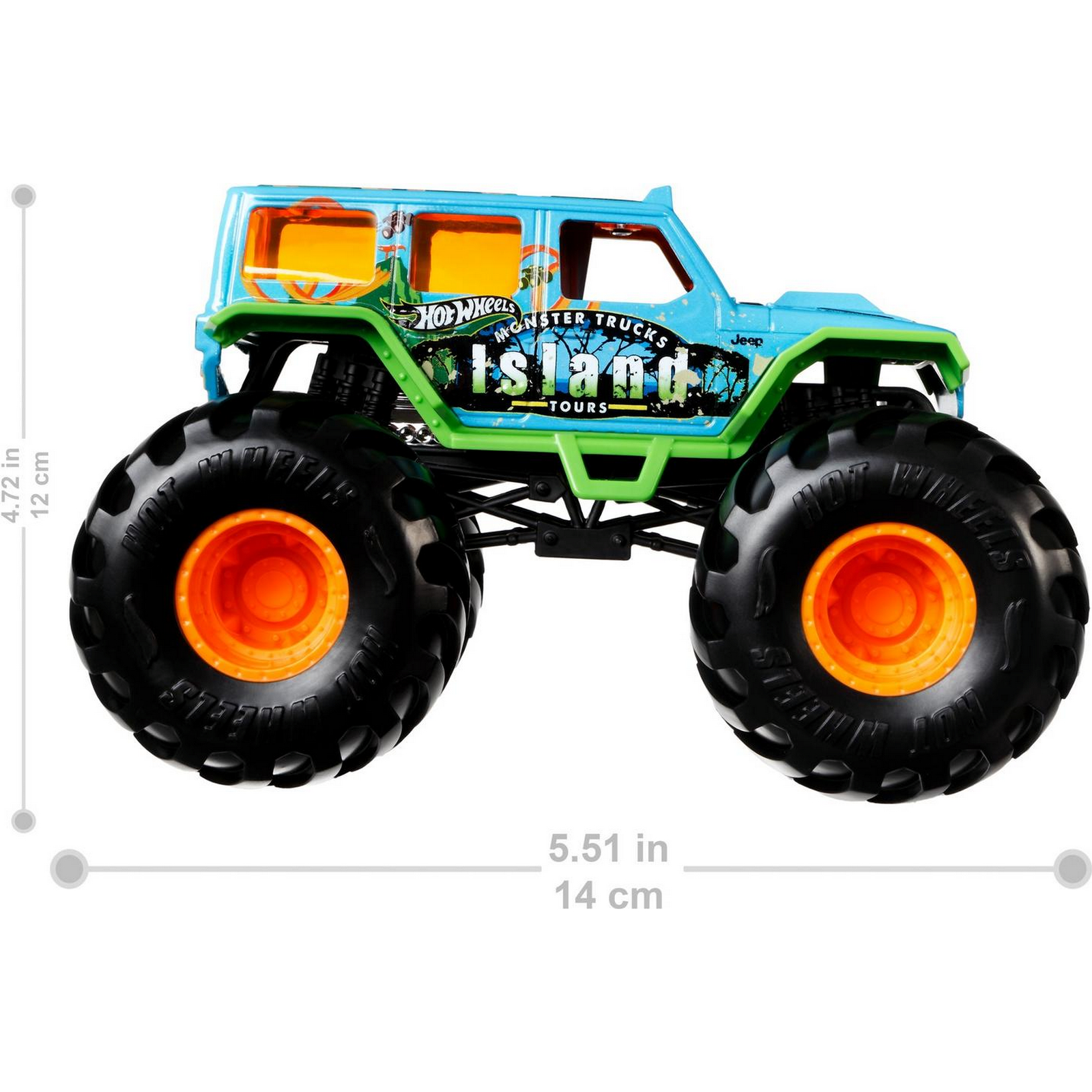 Машинка Hot Wheels Monster Trucks большой Джип GTJ44 FYJ83 - фото 5