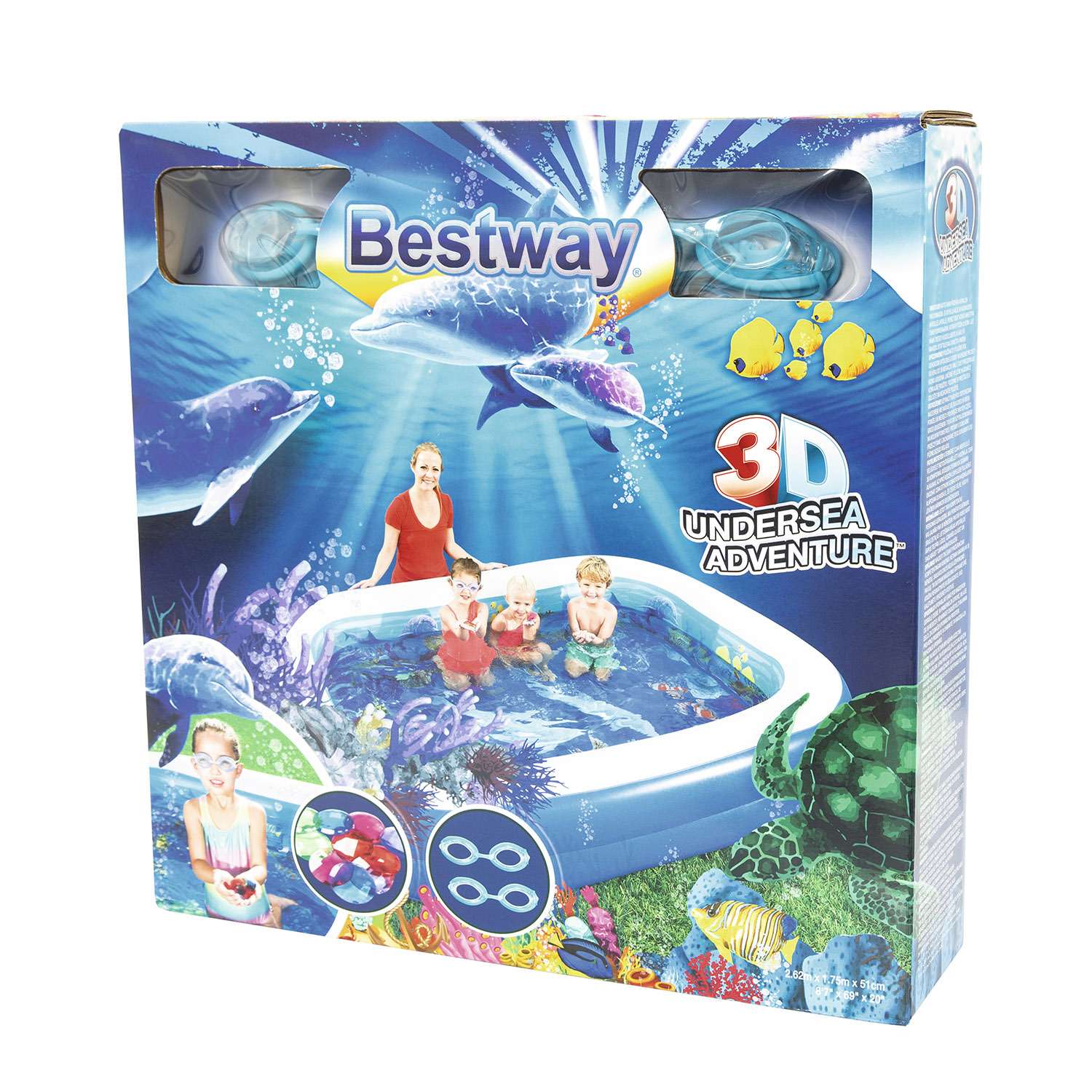 Бассейн надувной Bestway с 3D рисунком Поиски сокровищ 54177 - фото 2