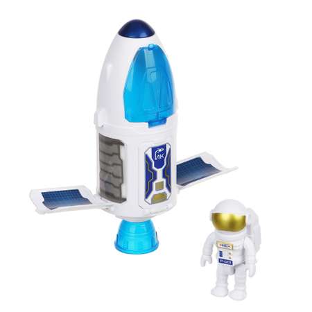 Игровой набор Игроленд Космический корабль с космонавтом Покорители космоса со светом и звуком