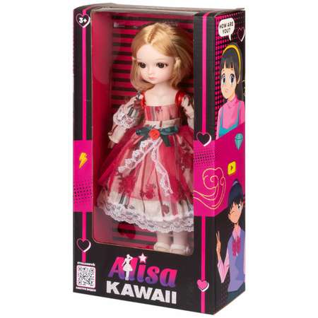 Кукла шарнирная 30 см 1TOY Alisa Kawaii с длинными волосами блондинка БЖД bjd аниме экшн фигурка игрушки для девочек