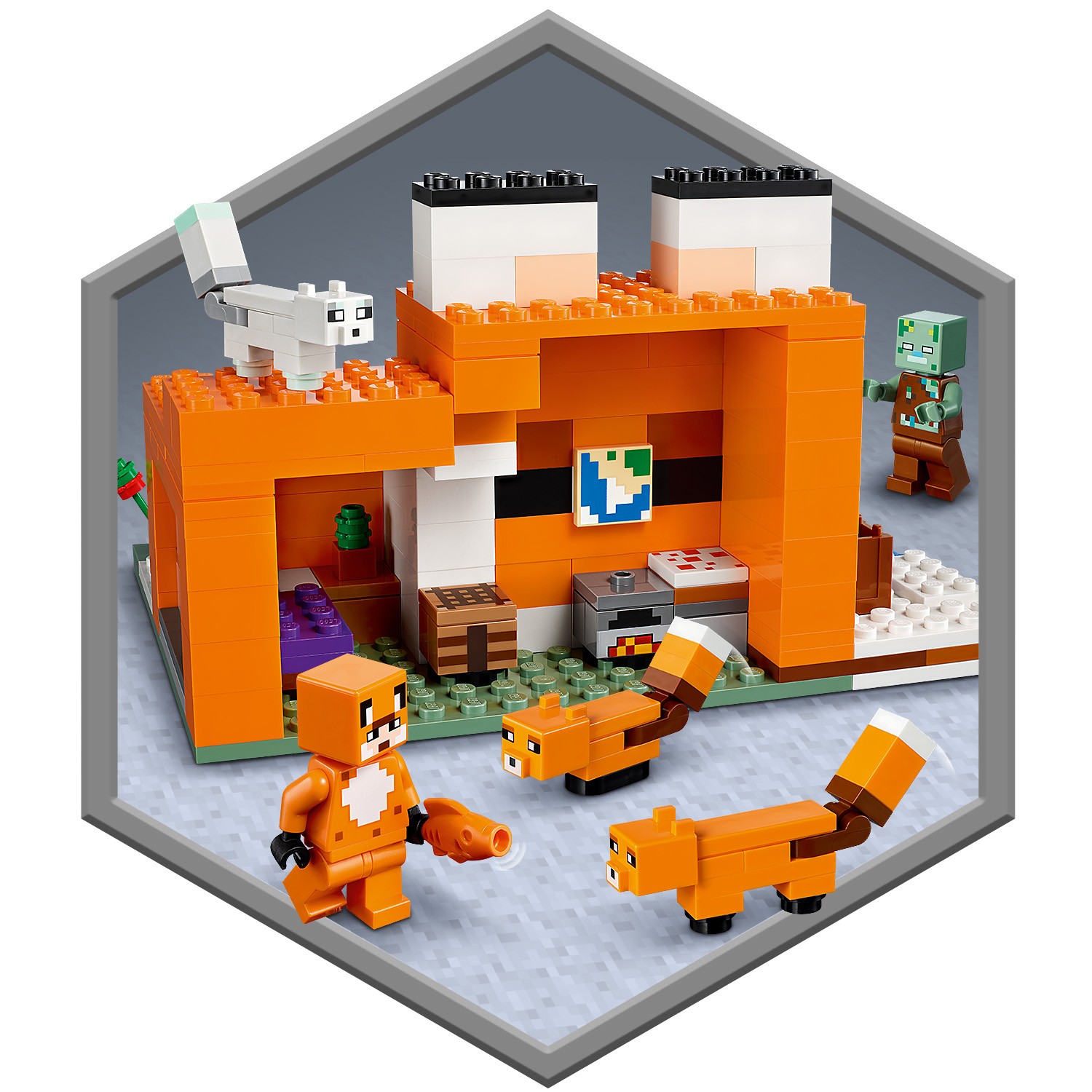 Конструктор LEGO Minecraft Лисья хижина 21178 - фото 5