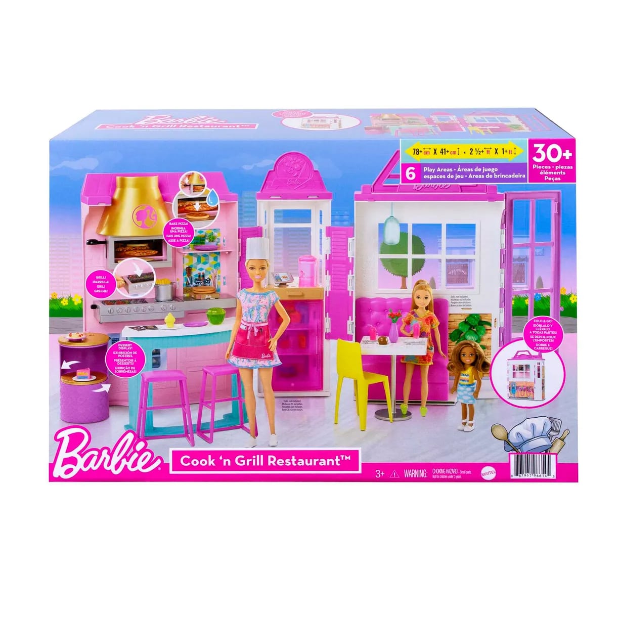 Игровой набор Mattel Barbie Ресторан GXY72 - фото 1