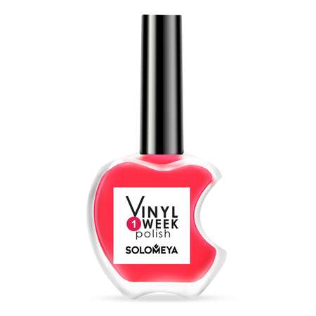 Лак для ногтей SOLOMEYA недельный One Week Vinyl Polish Scarlet 1 13ml