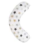 Подушка для беременных AmaroBaby 170х25 Звезды пэчворк белый