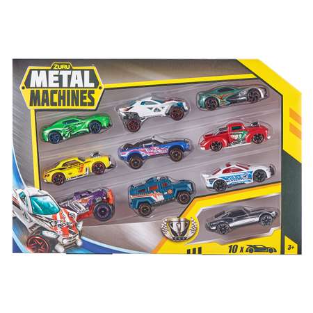 Набор машинок ZURU Metal Machines 10 штук в ассортименте