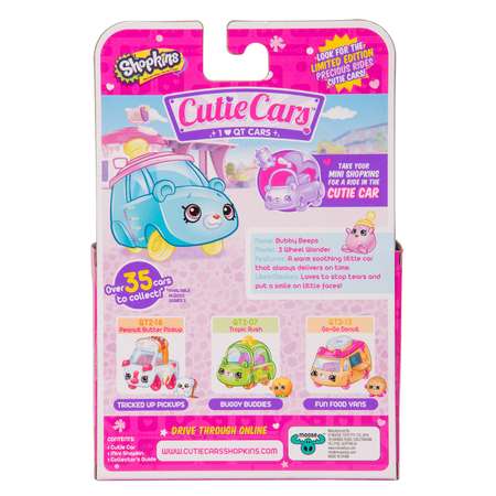 Машинка Cutie Cars с мини-фигуркой Shopkins S3 Бабби Бипс