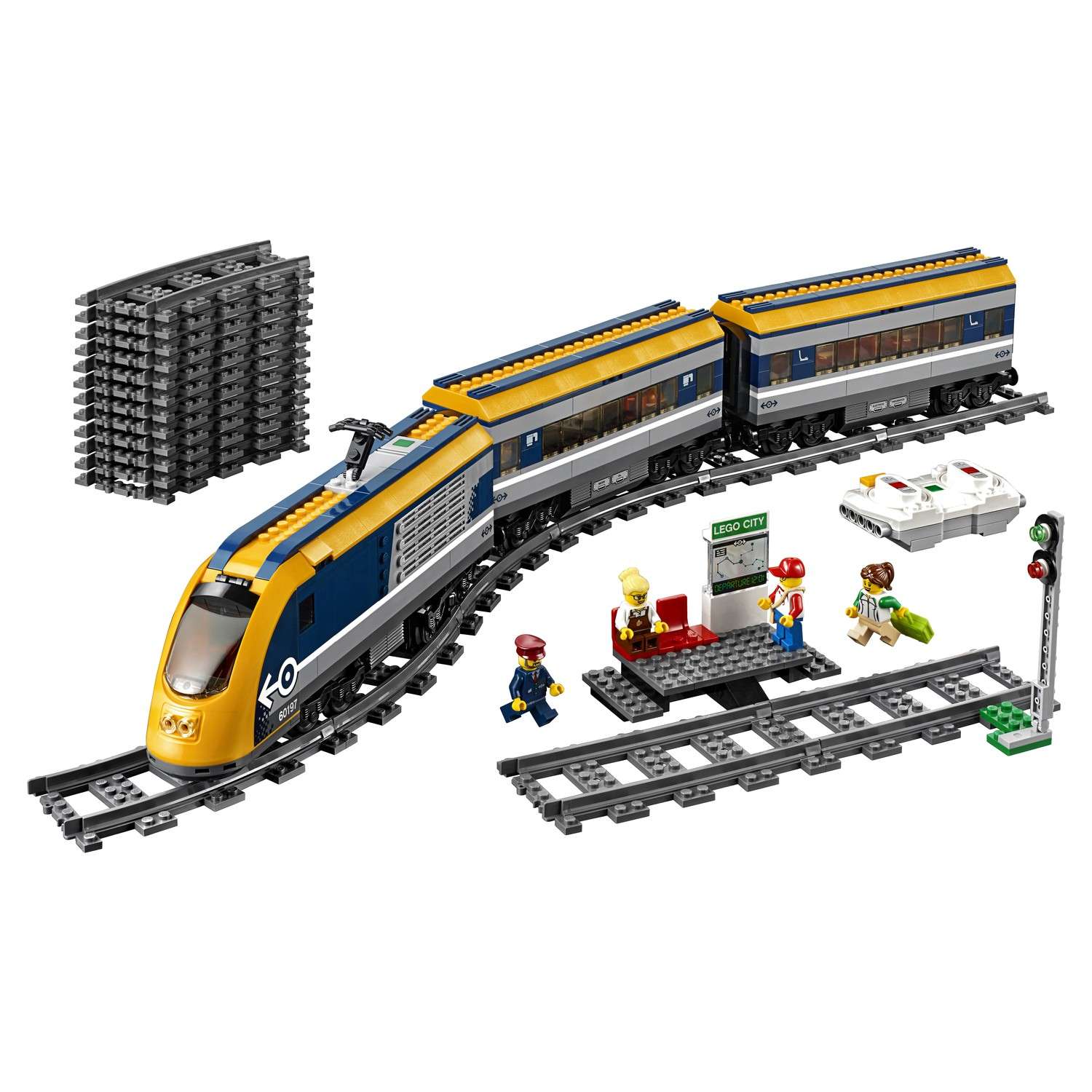 Конструктор LEGO City Trains Пассажирский поезд 60197 - фото 15