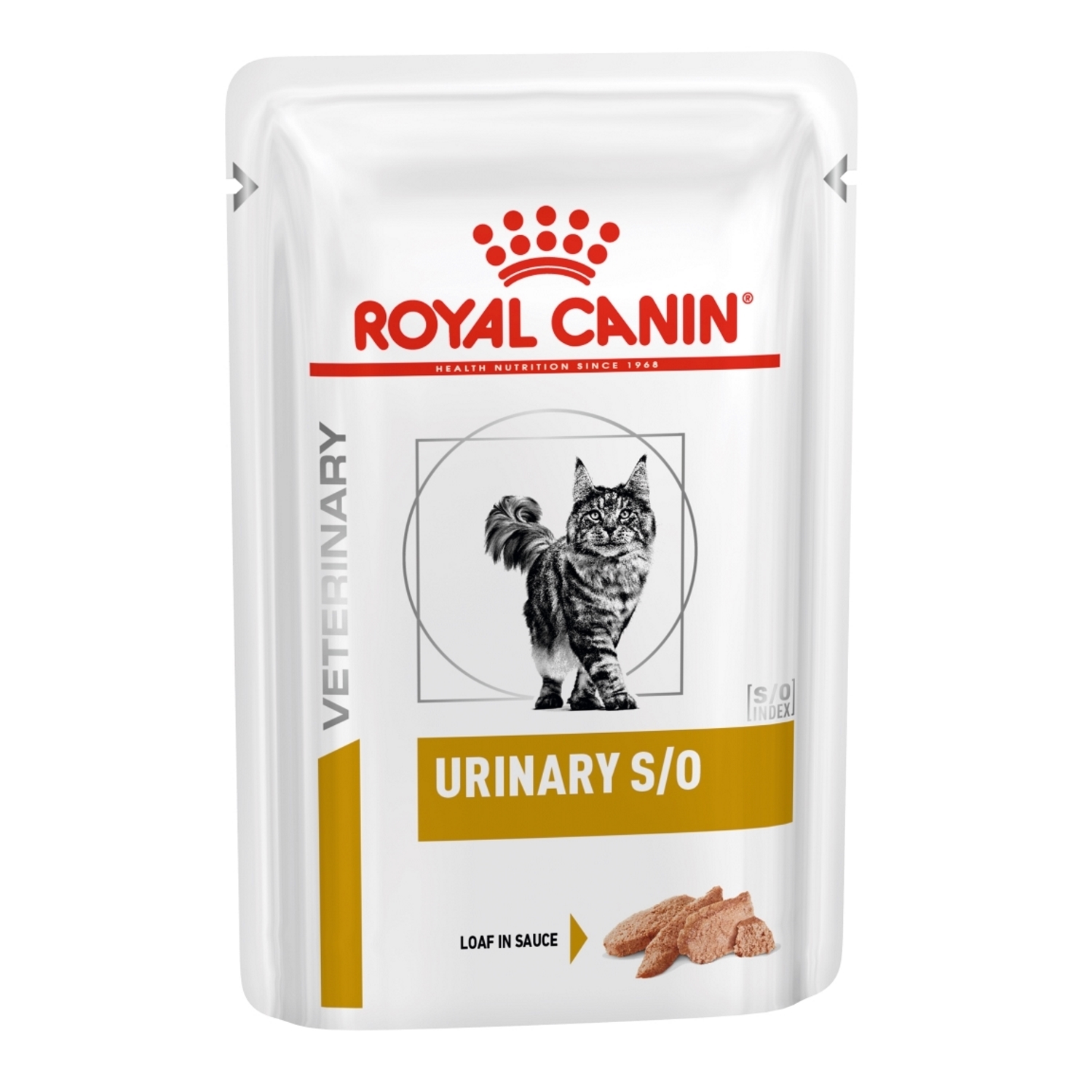 Корм для кошек ROYAL CANIN Veterinary Diet Urinary S/O Лечение и  профилактика МКБ паштет 85г