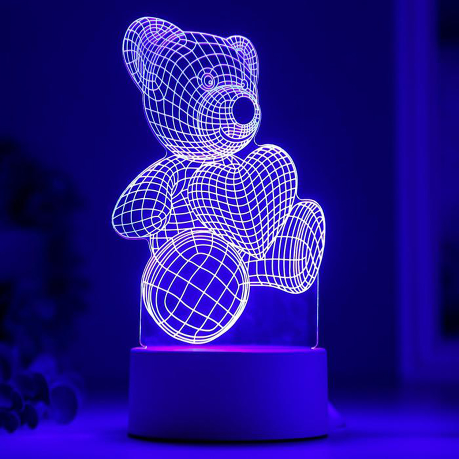 Светильник MINI-TOYS Мишутка с сердцем LED RGB - фото 3