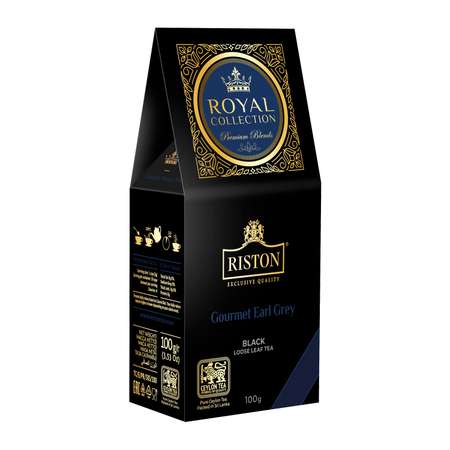 Чай Riston Royal Collection Gourmet Earl Grey черный среднелистовой 100г