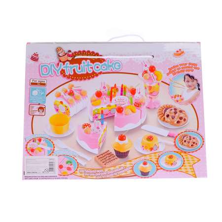 Игровой набор Sima-Land Торт с пироженками С Днем Рождения 23 предмета