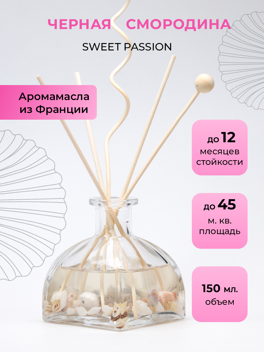 Ароматический диффузор O-REN AROMA SWEET PASSION черная смородина 150 мл - фото 1