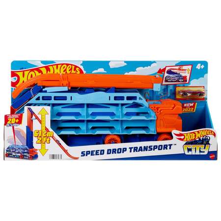 Набор игровой Hot Wheels Грузовик-автотрек Десантирование с воздуха HDY92